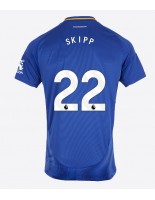 Moške Nogometnih dresov Leicester City Oliver Skipp #22 Domači 2024-25 Kratki rokavi